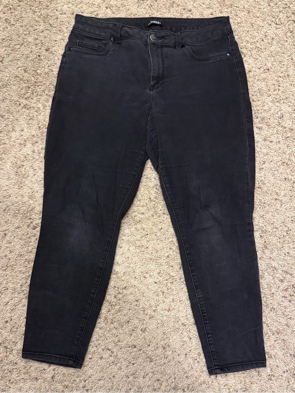 Black Women’s High-Rise Skinny Jeans Size 14W